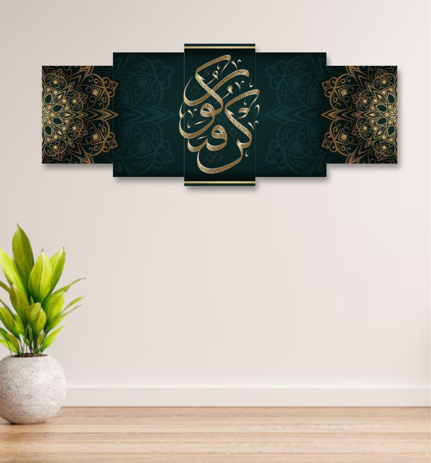 Wooden Sticky Wall Tiles – Green Ready to Install with Adhesive Tape