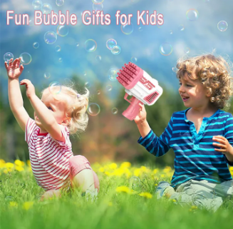 Bubble Bazooka Pro: Electric 2-in-1 Rocket Bubble Gun β Fast Bubbles for Parties, Beach & Backyard Fun