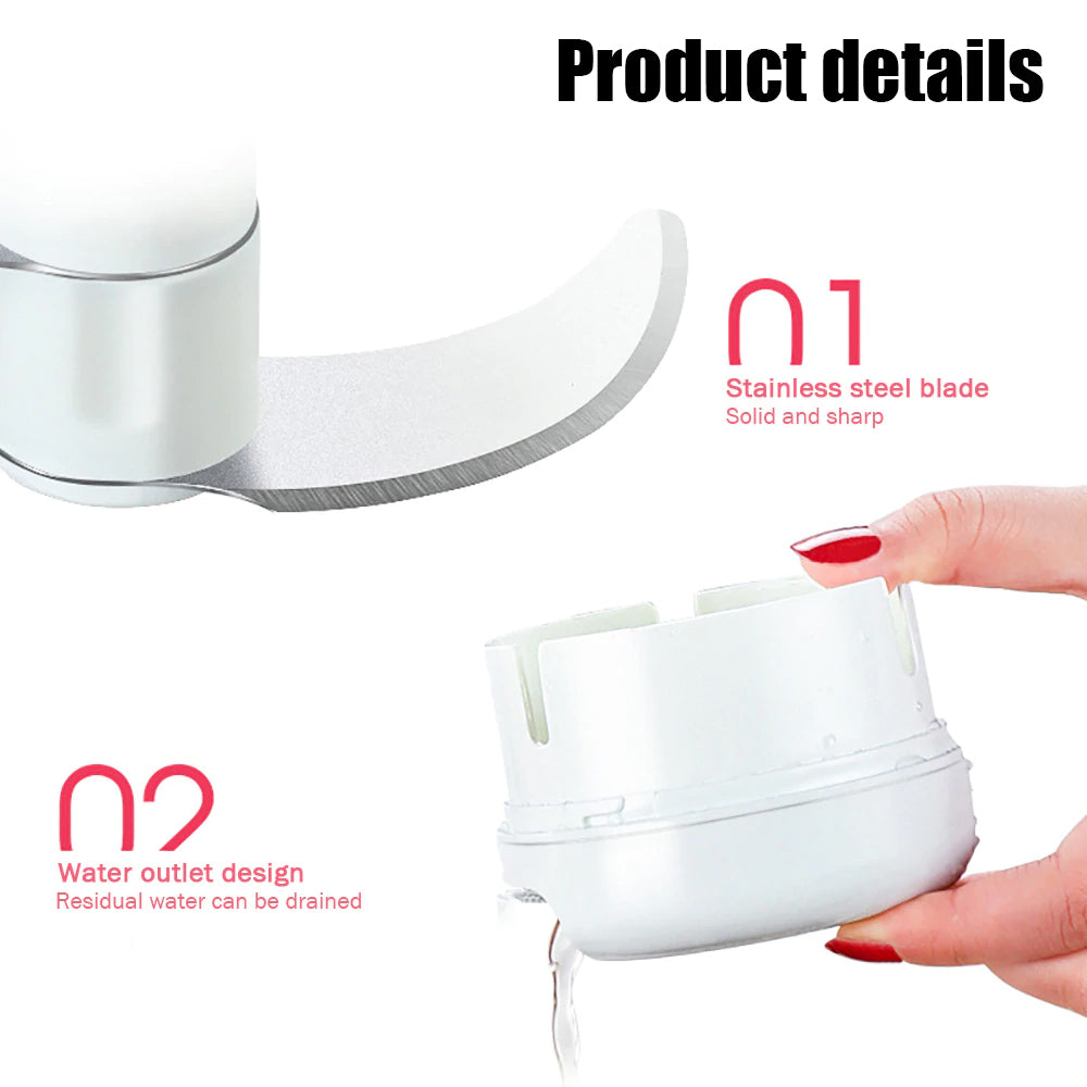 (Pack of 2 ) Combo deal Garlic Tool + Mini Chopper Grinding Crusher Chopper Kitchen Gadget