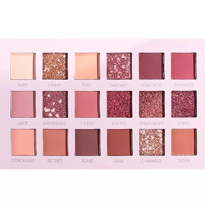 18 Shade Pearlescent Shimmer - Matte Waterproof NUDE Eyeshadow Palette