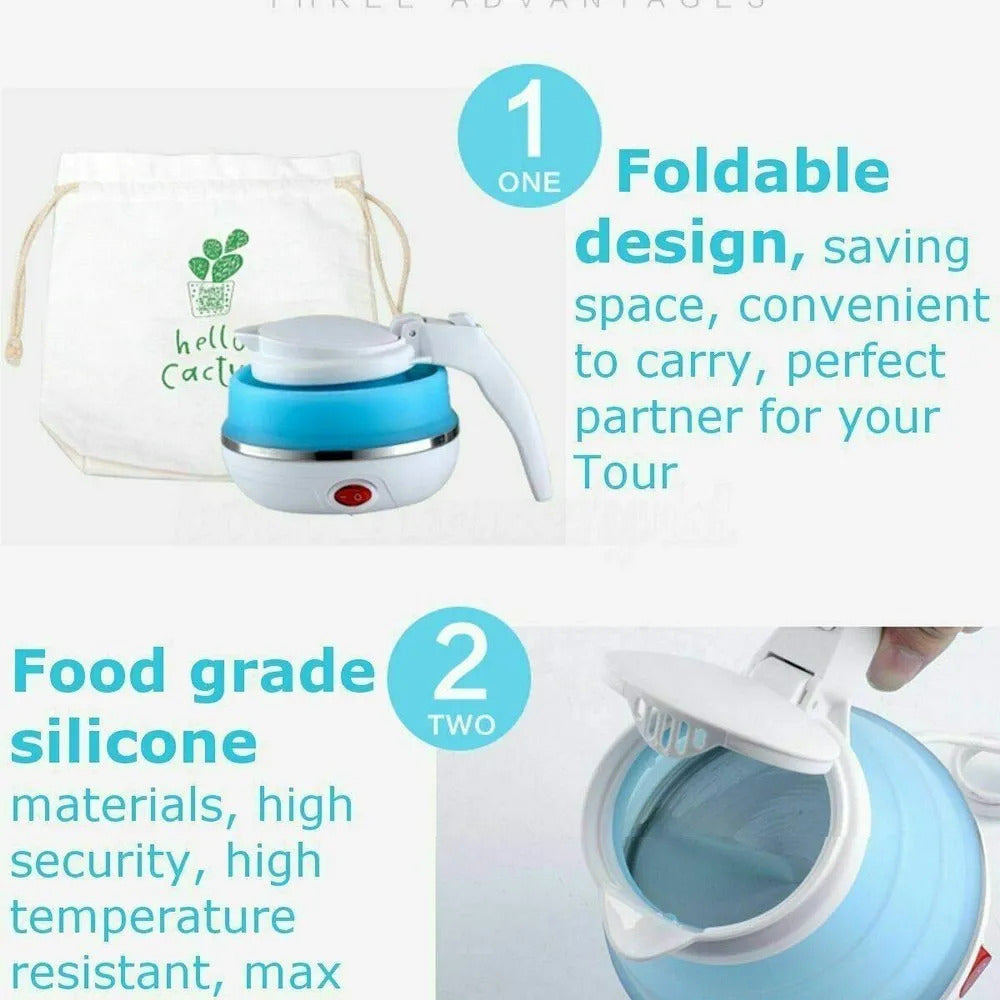 Collapsible Foldable Electric Sports Bottle 600 ml Portable Kettle