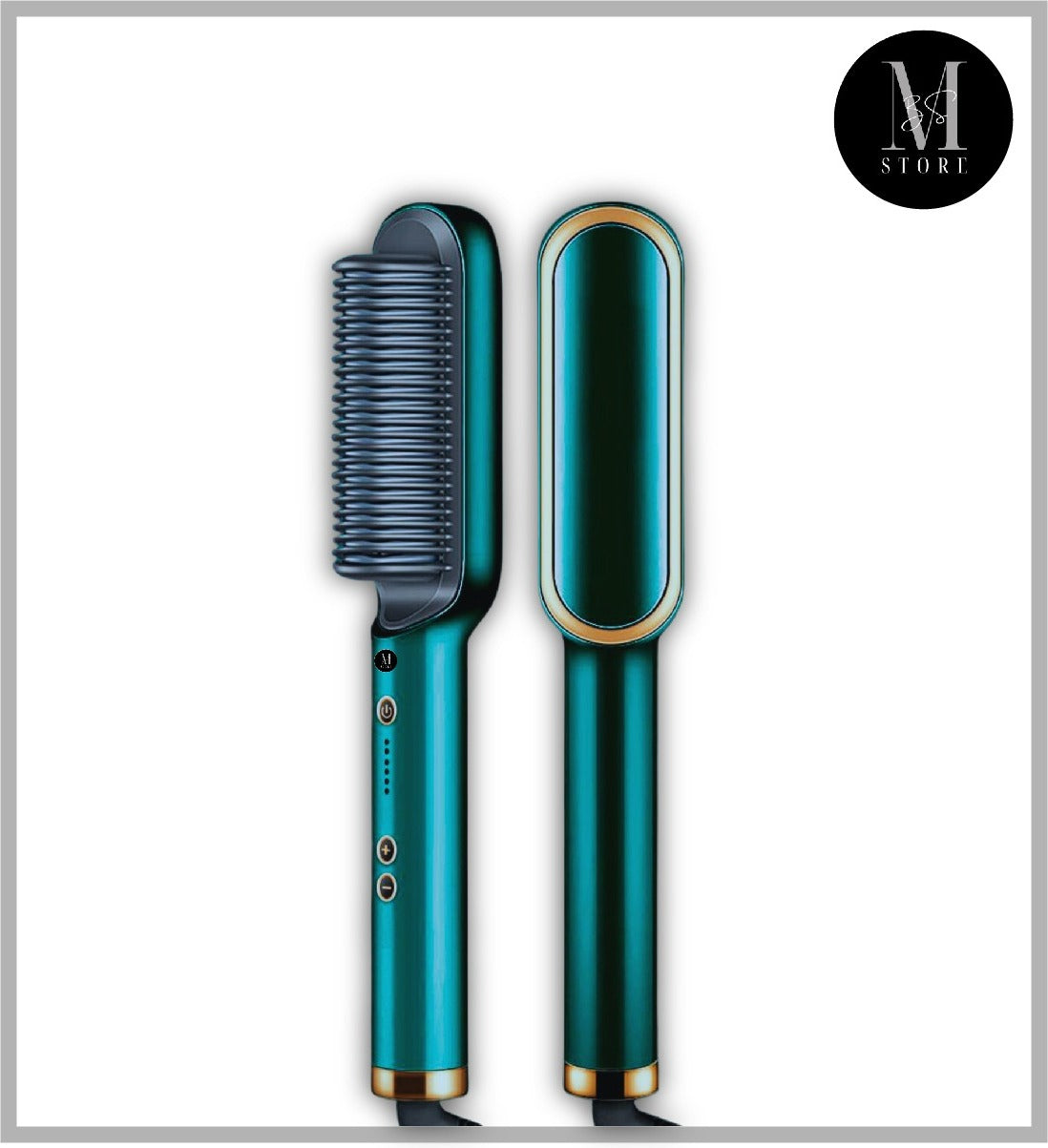 Electric Hair Straightening & Curling Comb/Brush - Dual-Purpose Professional Hair Styler, Non-Damaging Splint, | 2 in 1 Hair Straightener