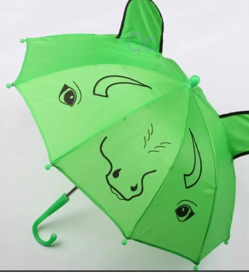 Small Kids Cartoon Umbrella – Multicolor, Random Shape & Design, Lightweight & Compact