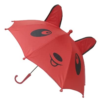 Small Kids Cartoon Umbrella – Multicolor, Random Shape & Design, Lightweight & Compact
