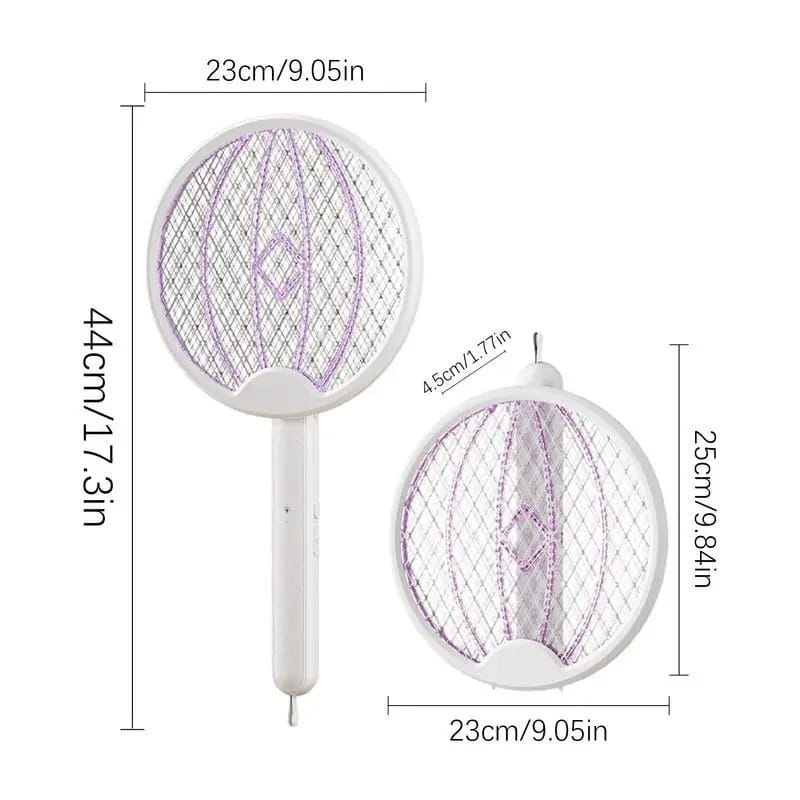 Foldable Mosquito Killer Trap | Electric Rechargeable Bug Zapper Racket For Indoor And Outdoor Mosquito And Insect Control