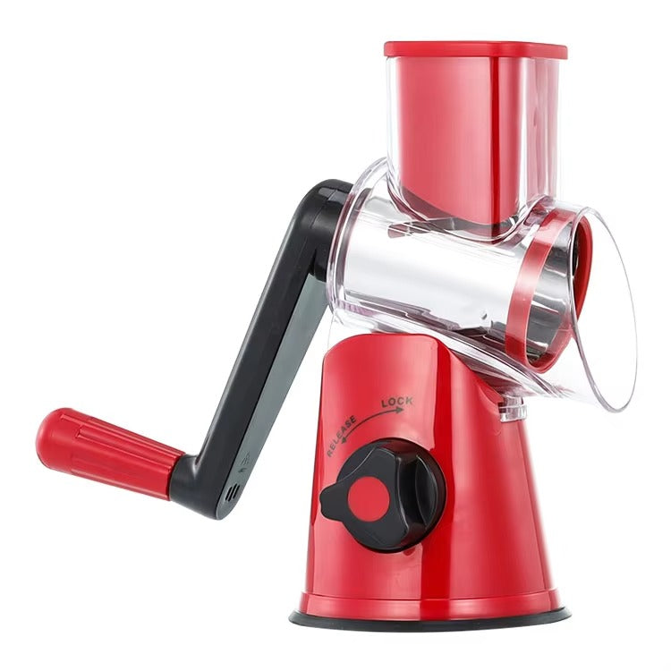 TableTop Drum Grater – Manual Vegetable Cutter, Slicer & Grater | Multi-Functional 3-in-1 Kitchen Gadget for Effortless Food Prep