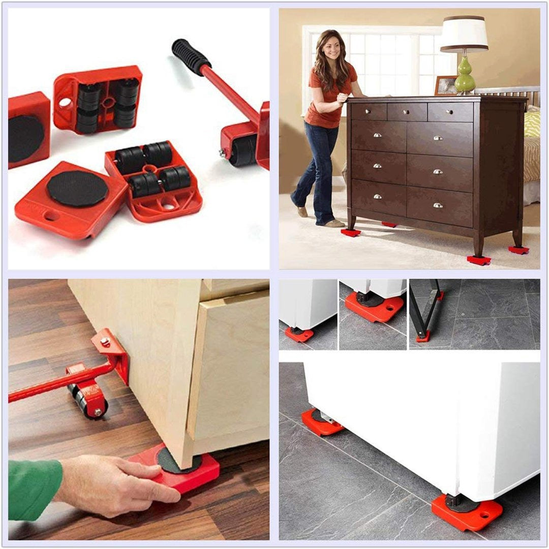Heavy Furniture Mover Tool Set | Easy To Use Ergonomics Design Furniture Moving Tool Best For Home & Office