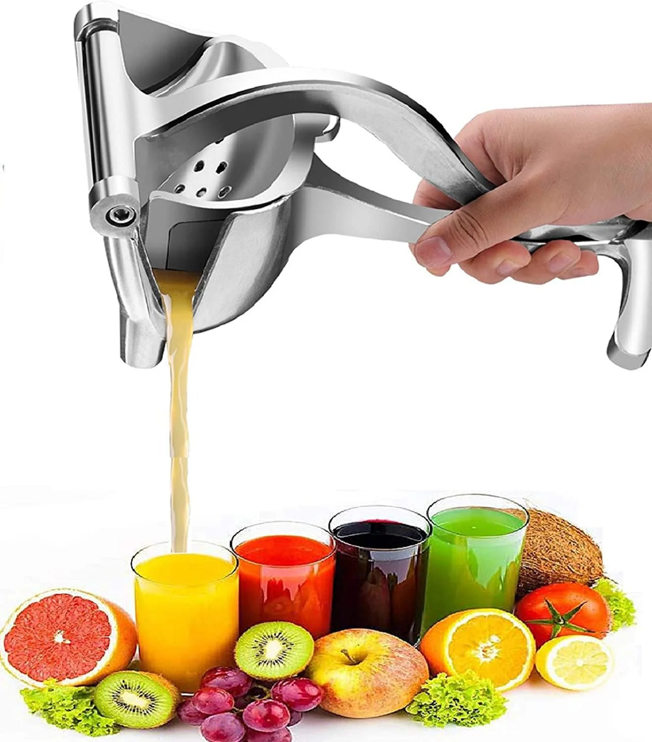 Stainless Steel Lemon & Orange Clip Handheld Fruit Juicer