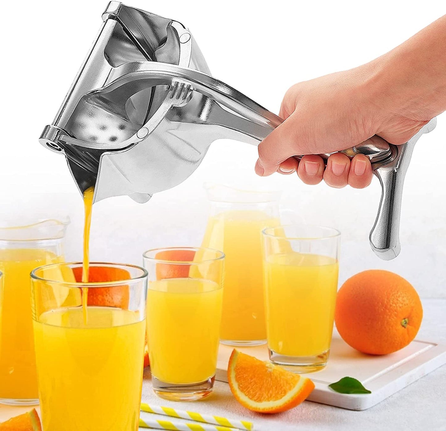 Stainless Steel Lemon & Orange Clip Handheld Fruit Juicer
