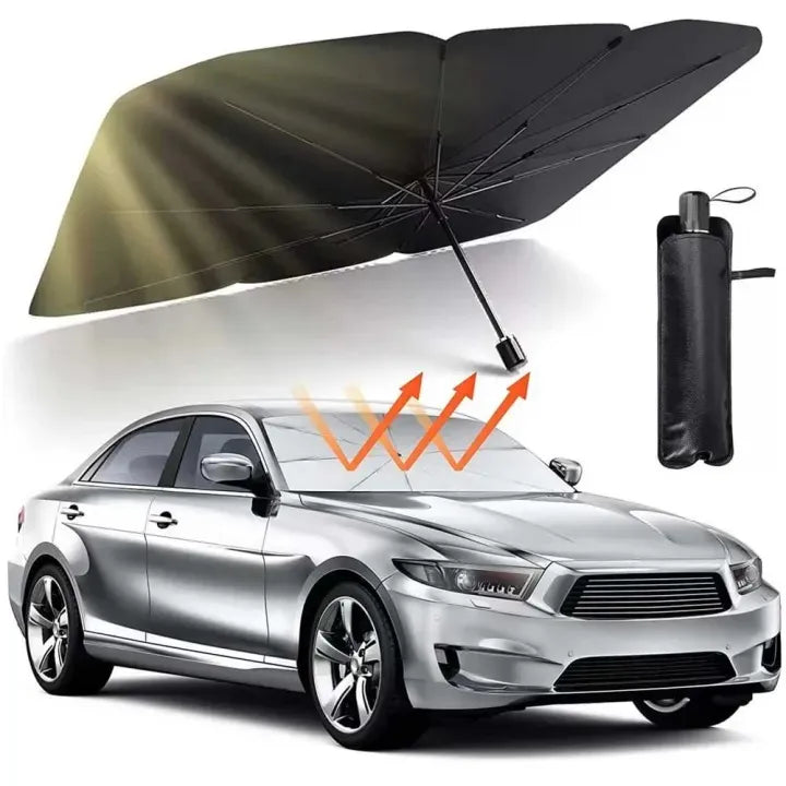 Car Windshield Sun Shade Umbrella – Foldable UV & Heat Protection