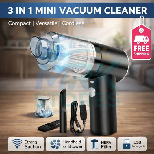 3-in-1 Portable Cordless Vacuum Cleaner